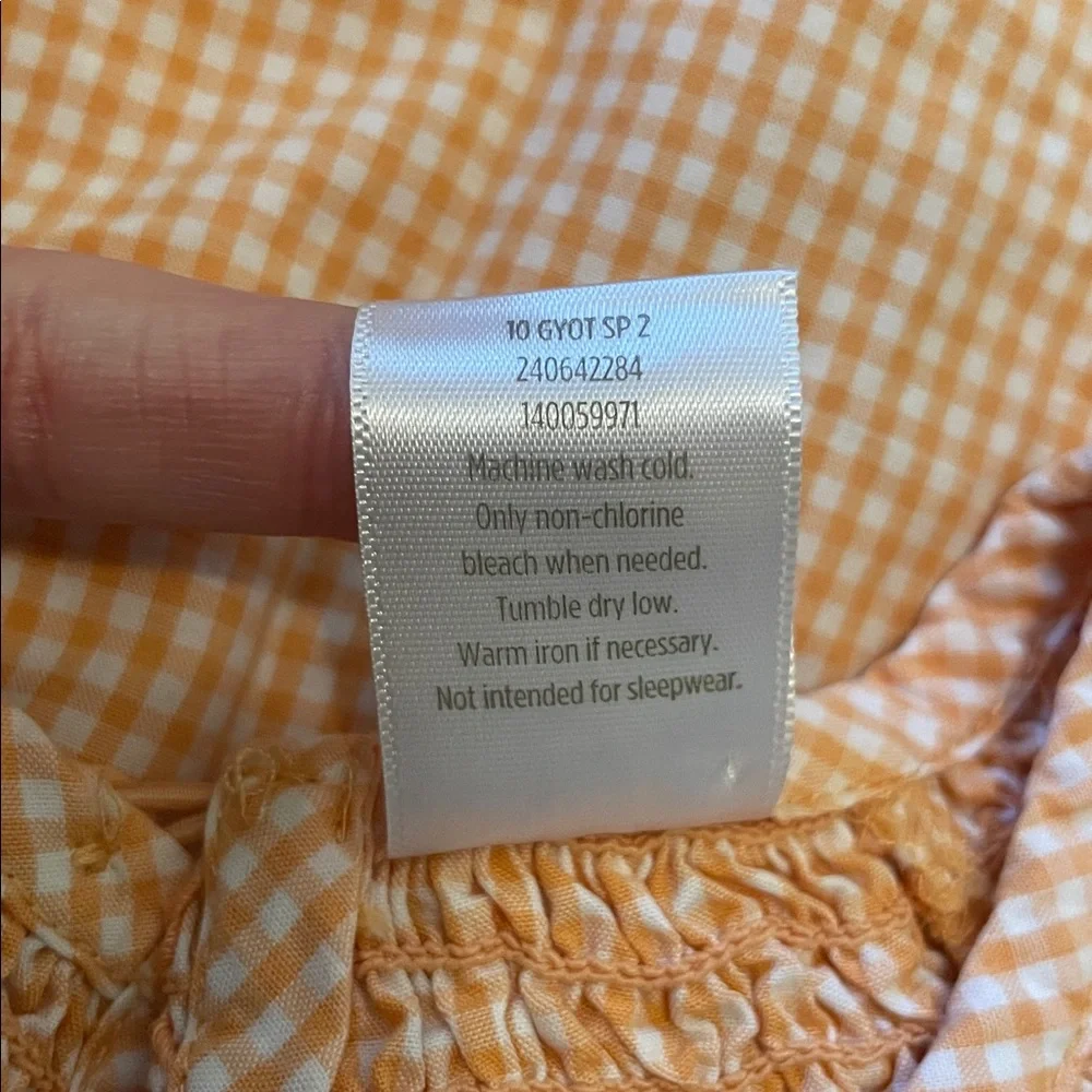 2010 Gymboree Outlet “Social Butterfly” Gingham Dress, Size 5